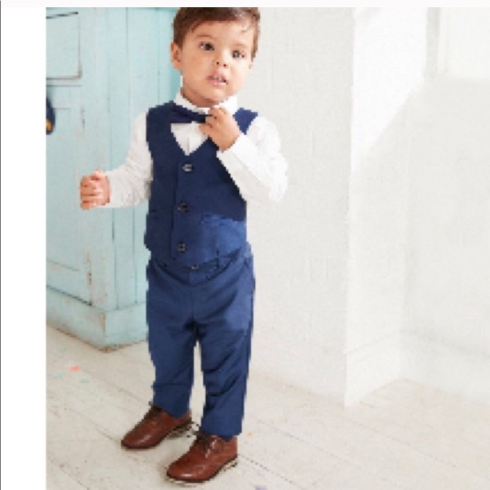 Toddler Brown River Island dress shoes.